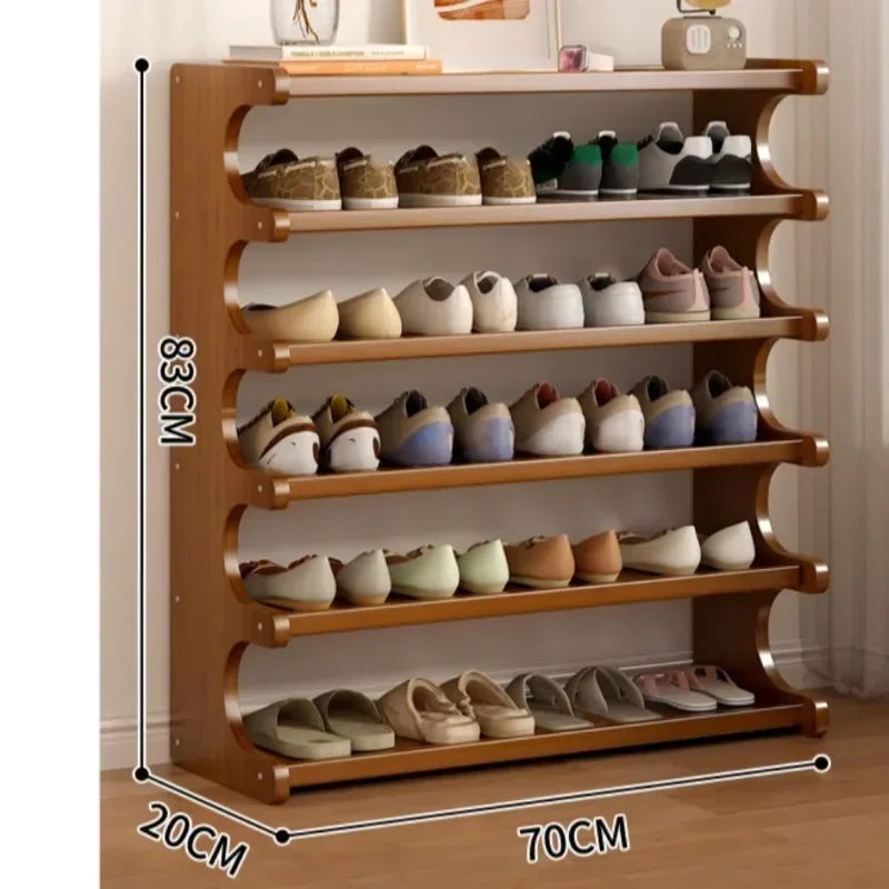 Organizer of shoes with little space for indoor storage - Brown 6 Layers 70CM