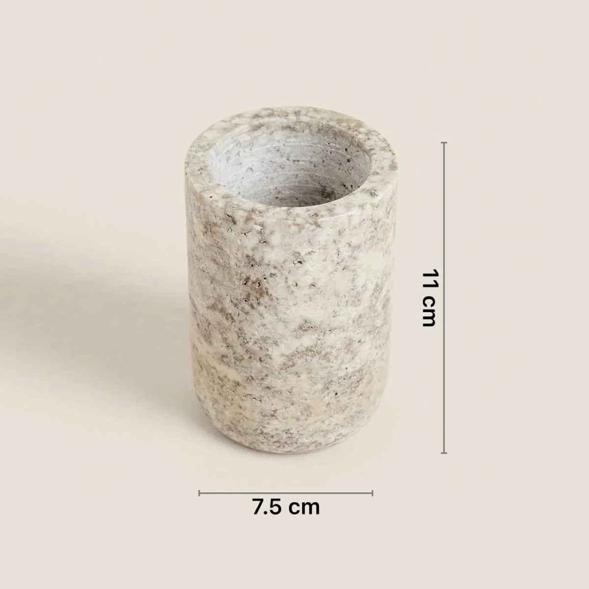 Natural marble and travertine bathroom set - Single holder cup