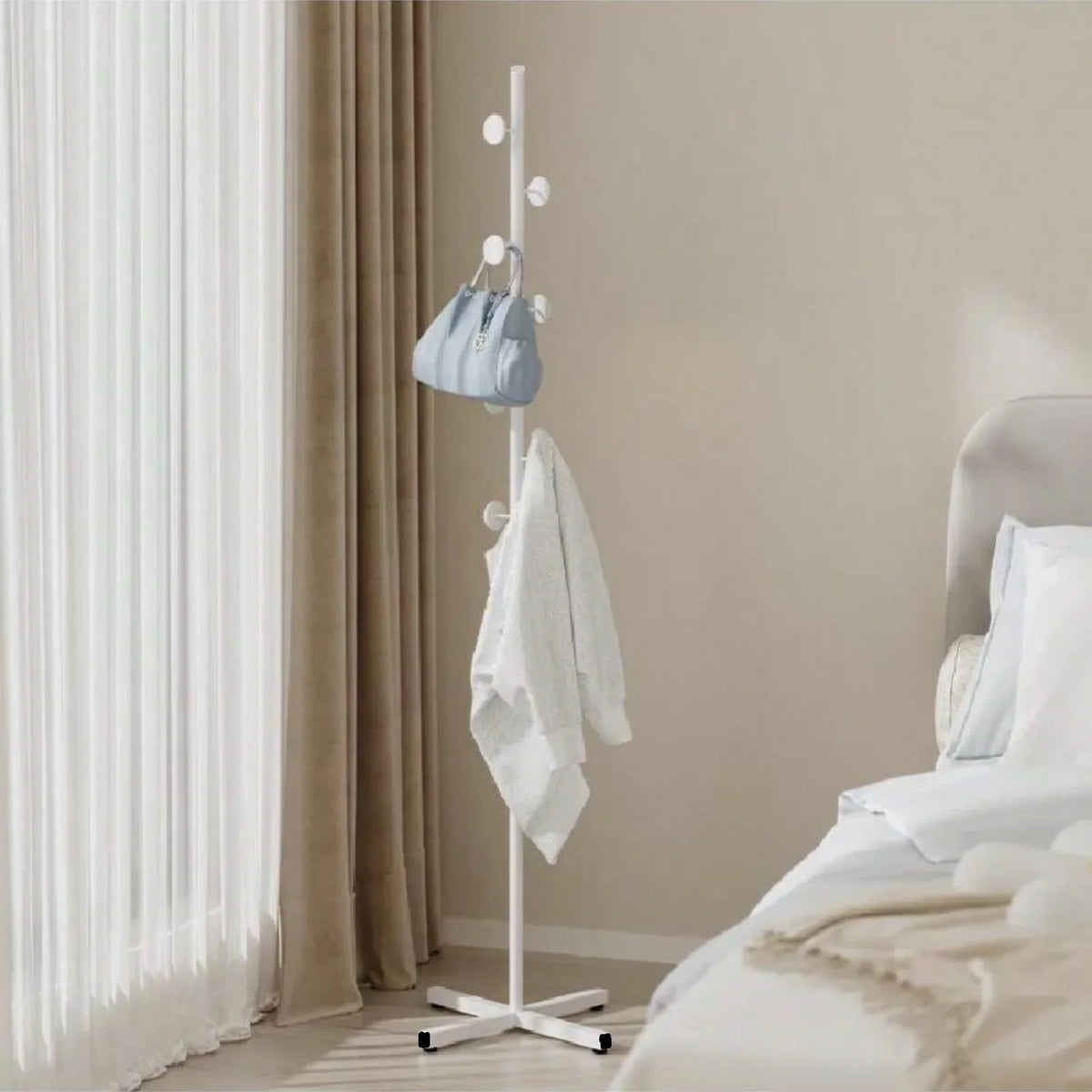 Modern hanger on foot design for stylish interior clothing - view 4