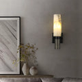 Spanish natural marble wall sconce for elegant interior