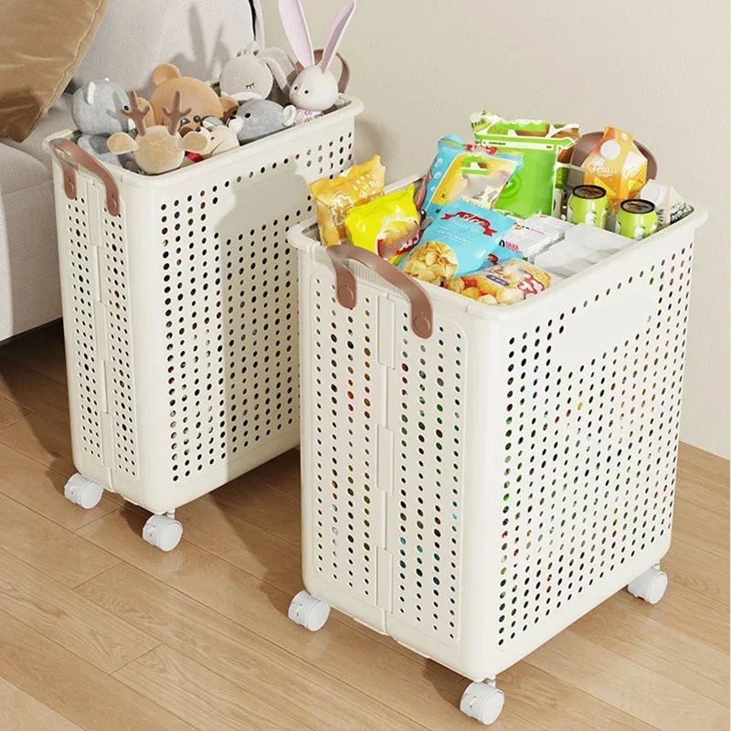 Dirty clothes basket, folding multifunctional handheld dirty clothes basket, large capacity collection basket, storage basket - view 4