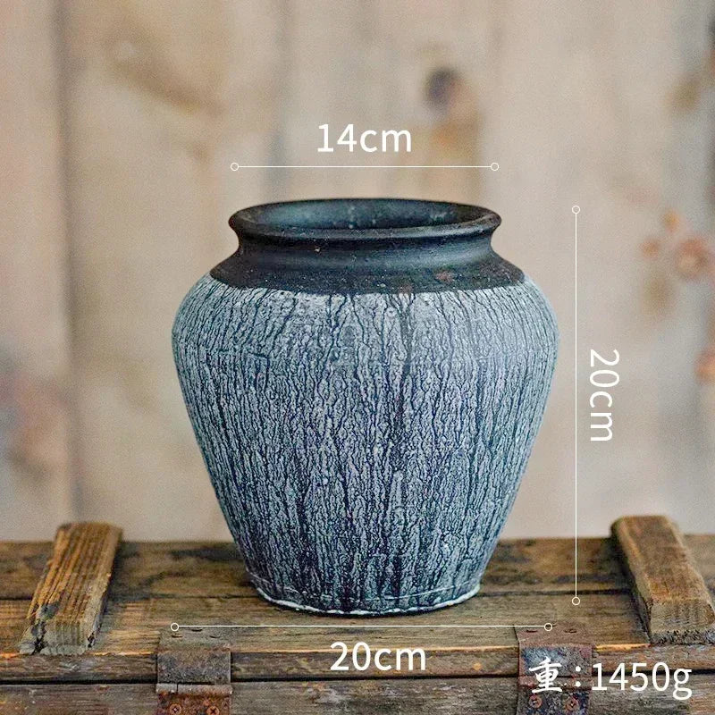 Rustic pottery gardeners for interior and exterior decoration - 65