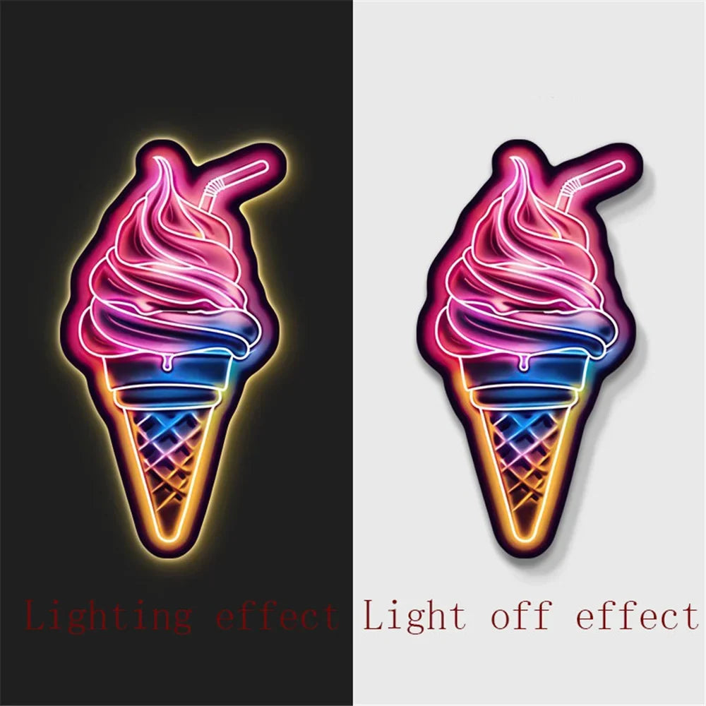 LED wall sconce for light decoration children and coffees - H / 54X100 CM