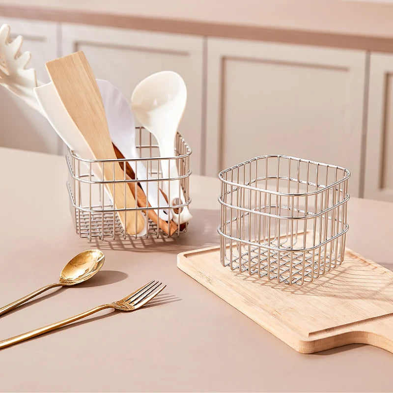 Stainless steel storage basket for fruit and vegetables - view 2