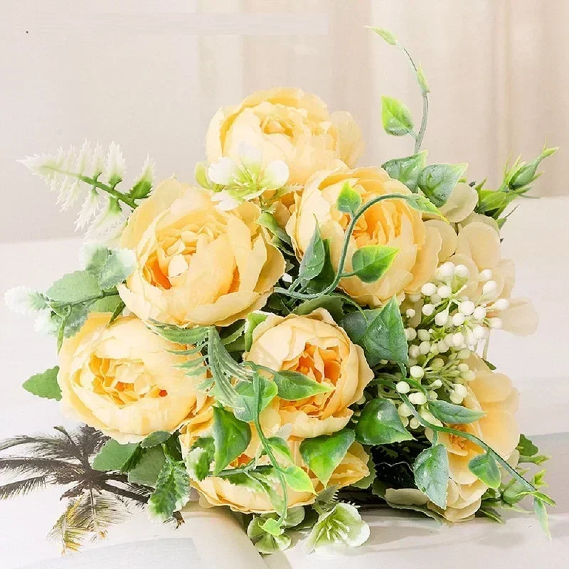 Bouquet of artificial peonies for interior decoration - view 5