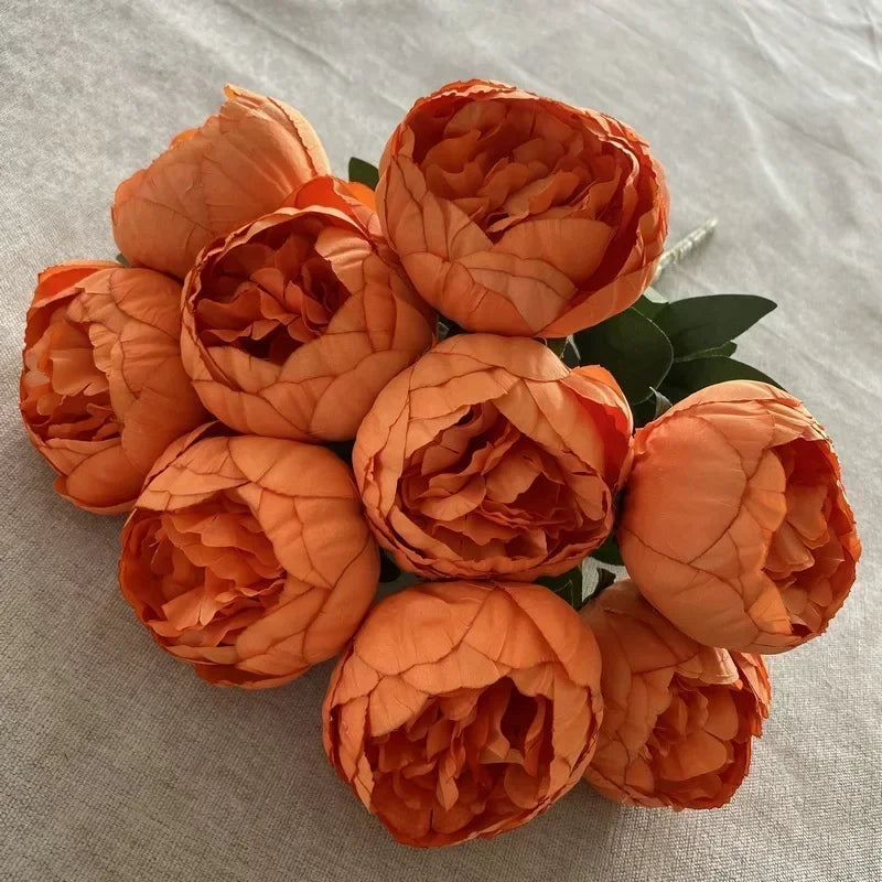 Artificial peonies bouquets for elegant interior decoration - 010