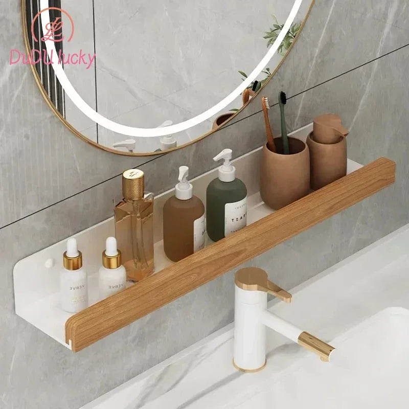 Repisas,Bathroom shelf Storage rack,non perforated vanity Shelf Wall-Mounted Storage rack wall mounted bathroom organizer toilet - view 5