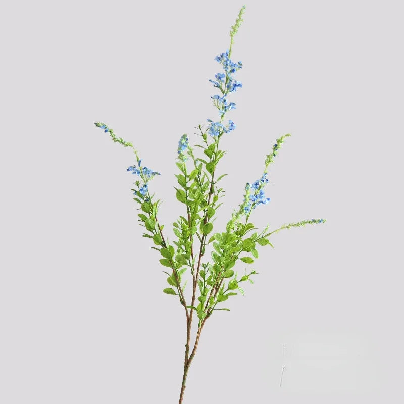 Set of 4 artificial flowers for wedding decoration and hotel - Blue
