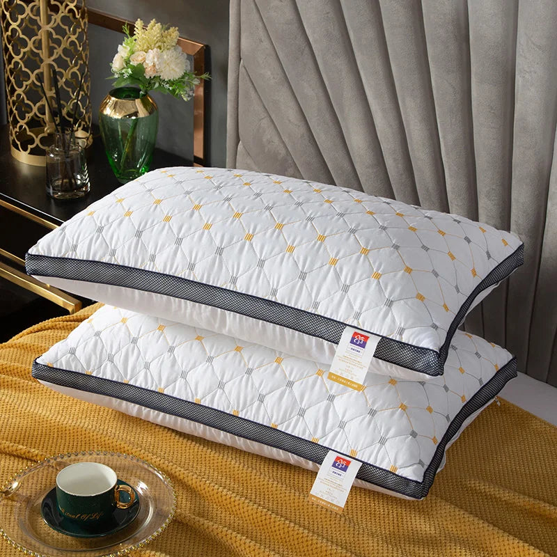 Full Sky Star Embroidered Fiber Neck Pillow Core, Non-Collapsing