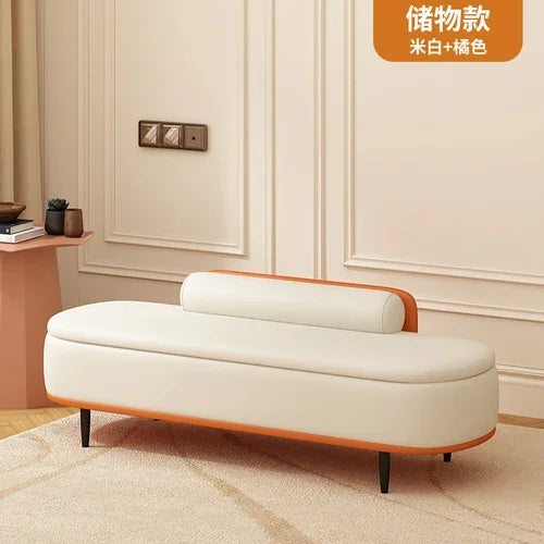 Modern and comfortable shoe bench for indoors - 120x45x42cm style7