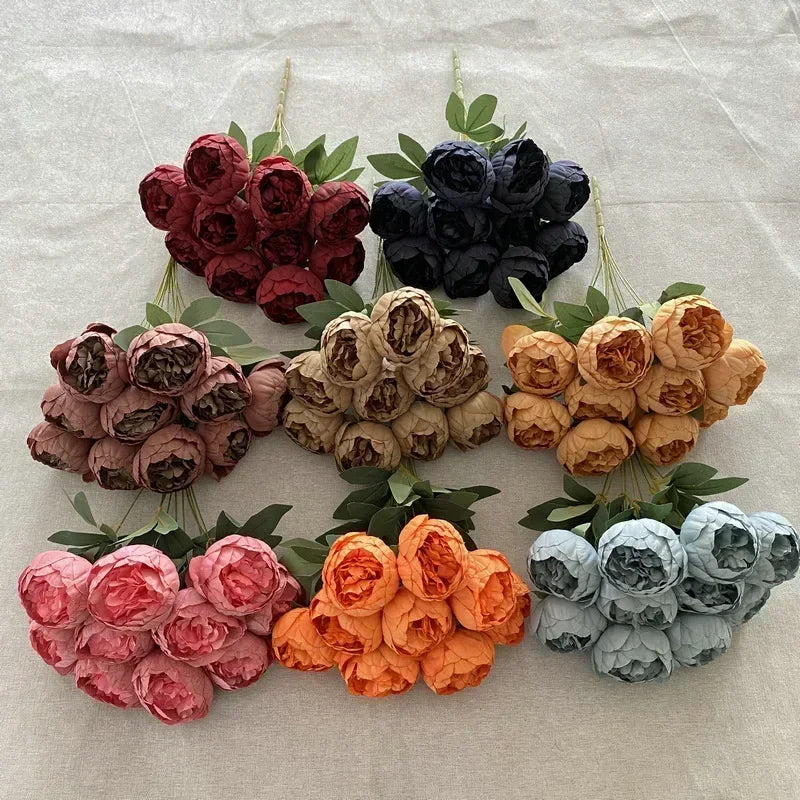 Artificial peonies bouquets for elegant interior decoration - view 5