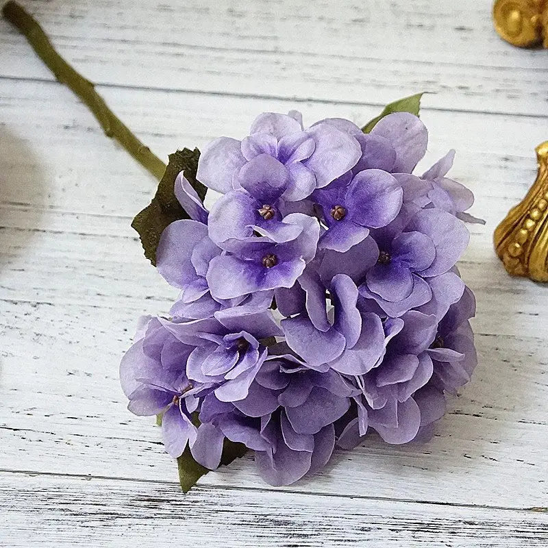 Silk hortensia bouquet for interior decoration and wedding - 6