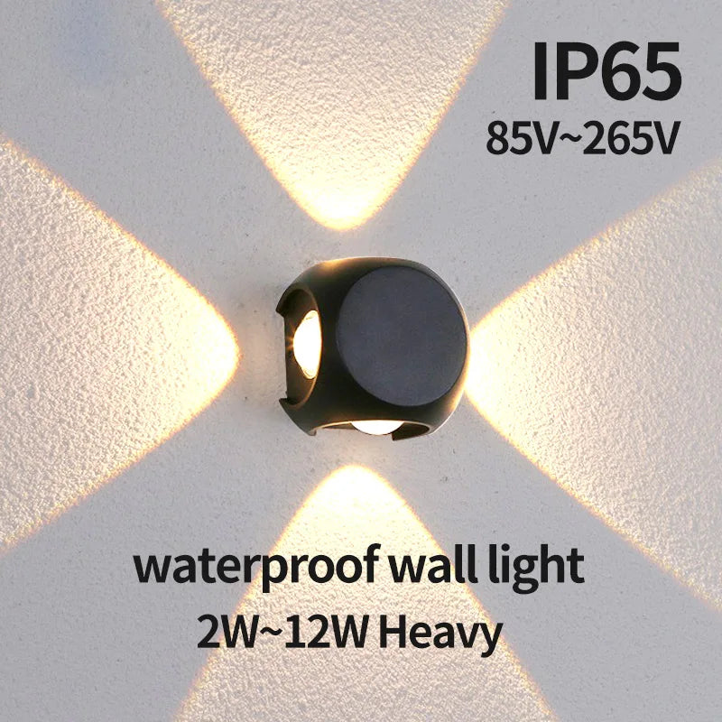 Modern led wall sconce for indoor and outdoor - view 3