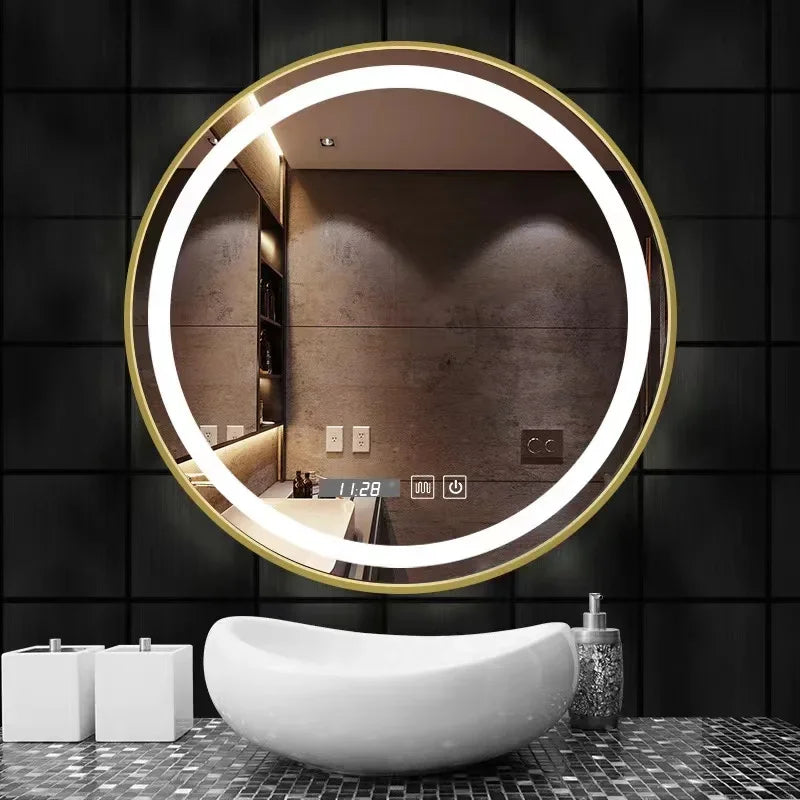 31-Inch Round Vanity Mirror with 360-Degree Touch Control - view 2