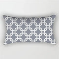 Decorative throw pillow cover geometric grey modern patchwork