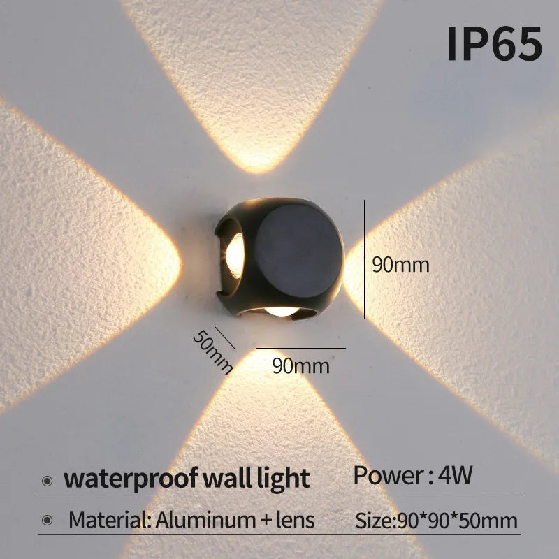 Modern led wall sconce for indoor and outdoor - 4W / CA 85 V-265 V / CHINE | 3000K