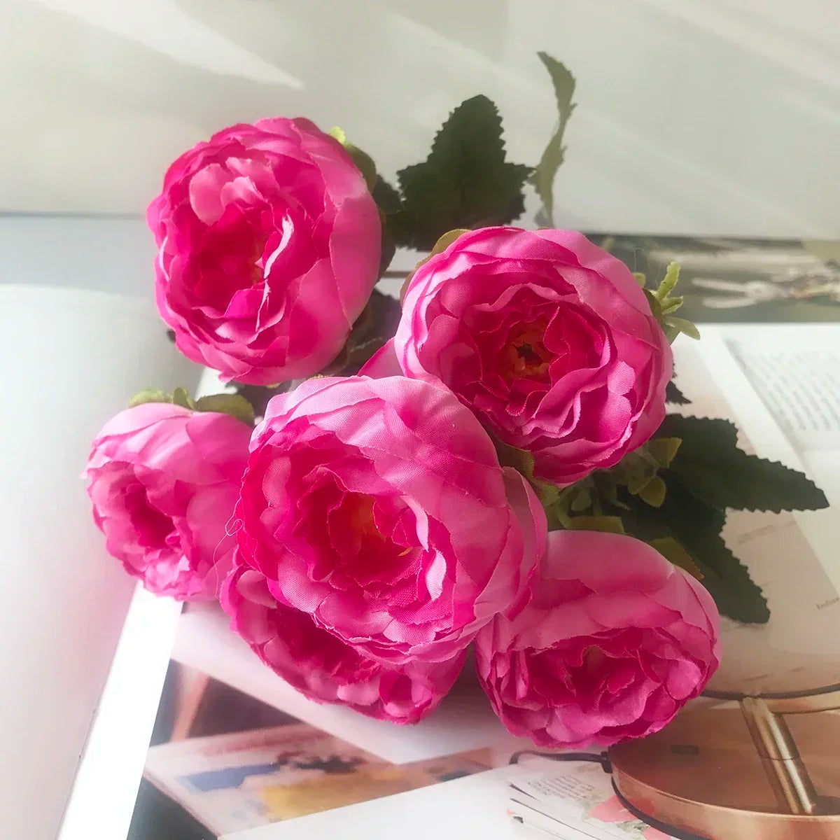 Small bouquet of artificial flowers for spring and festive decorations - 30