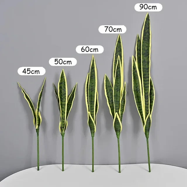 Warm Realistic Tropical Artificial Plant - 5 Pieces / No Pot