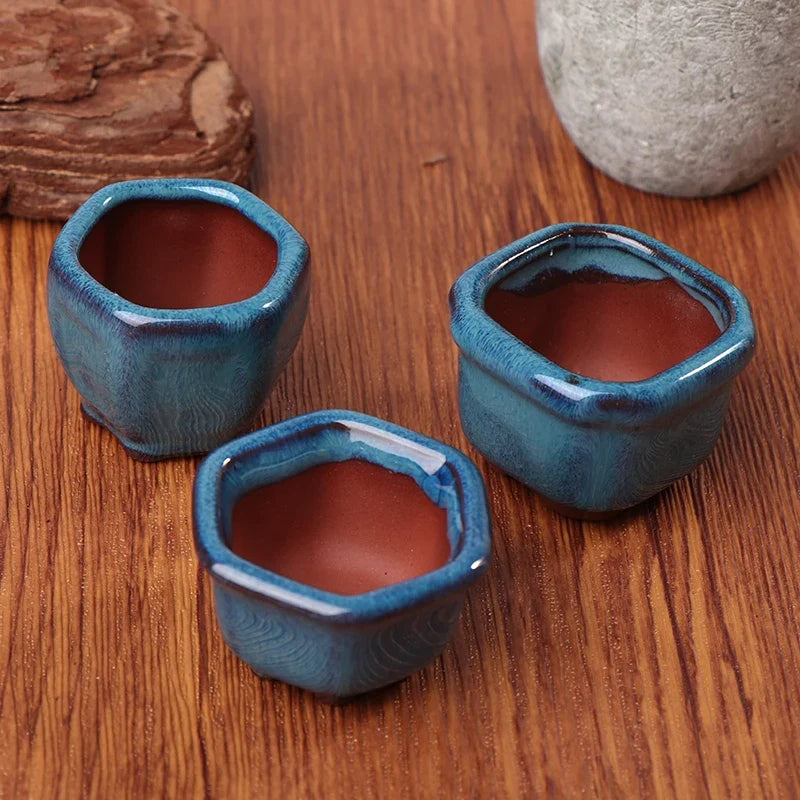 Ceramic bonsai mini pots for handcrafted plants - view 4