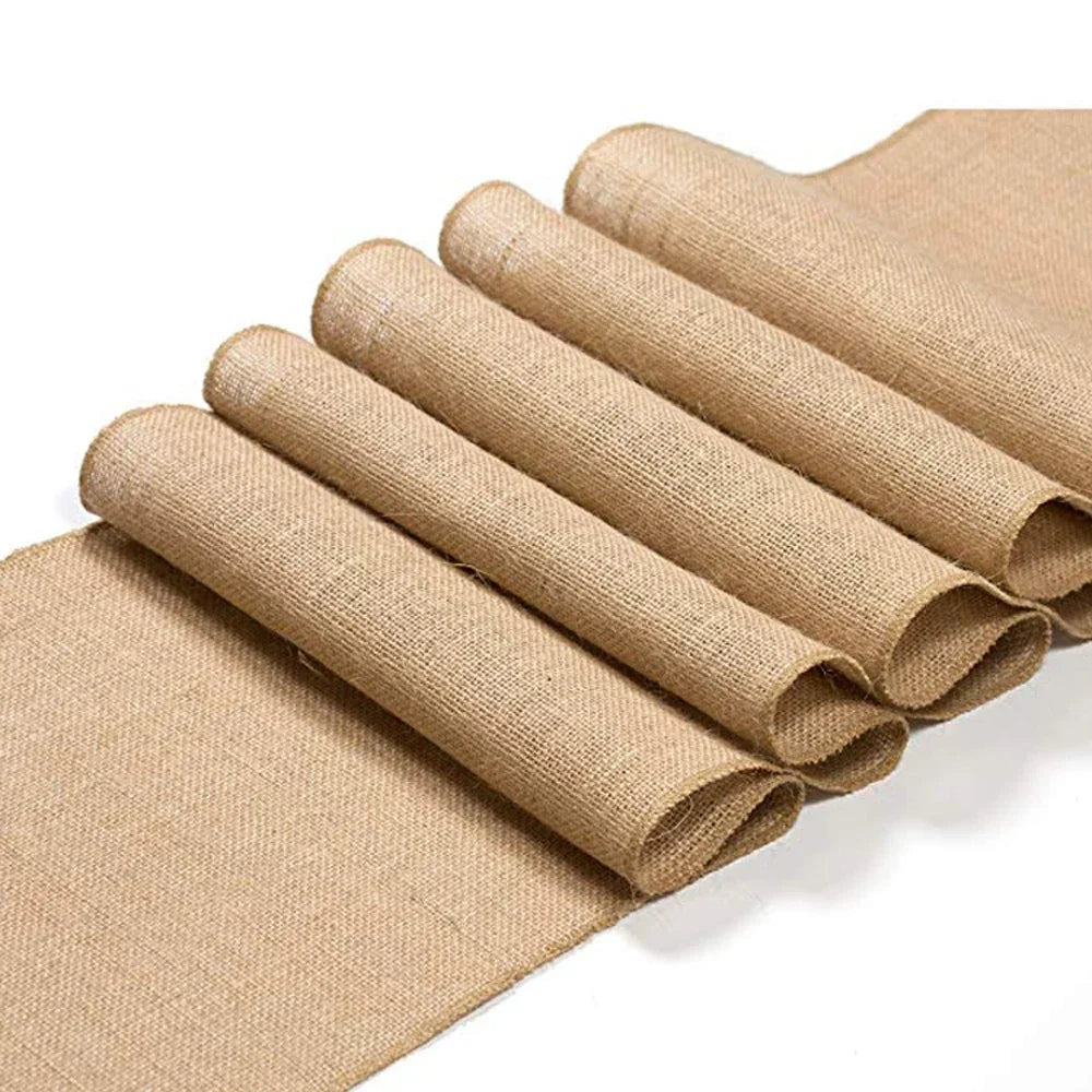 Jute decoration table runner for wedding