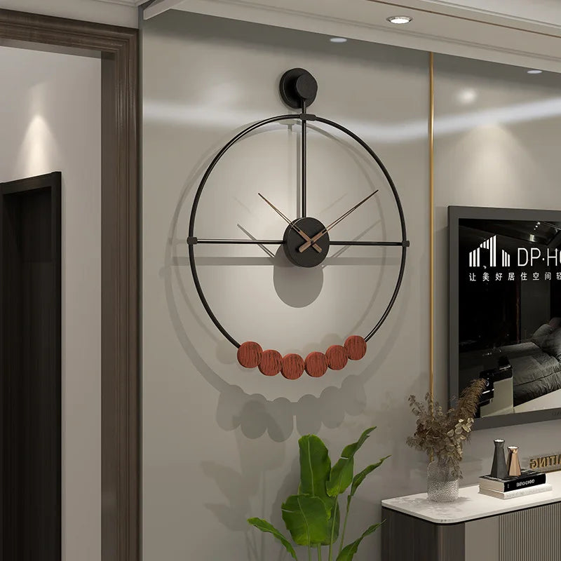 Modern Simple Iron Wall Clock, Home Decoration, Living Room, Creative, Fashion - view 3