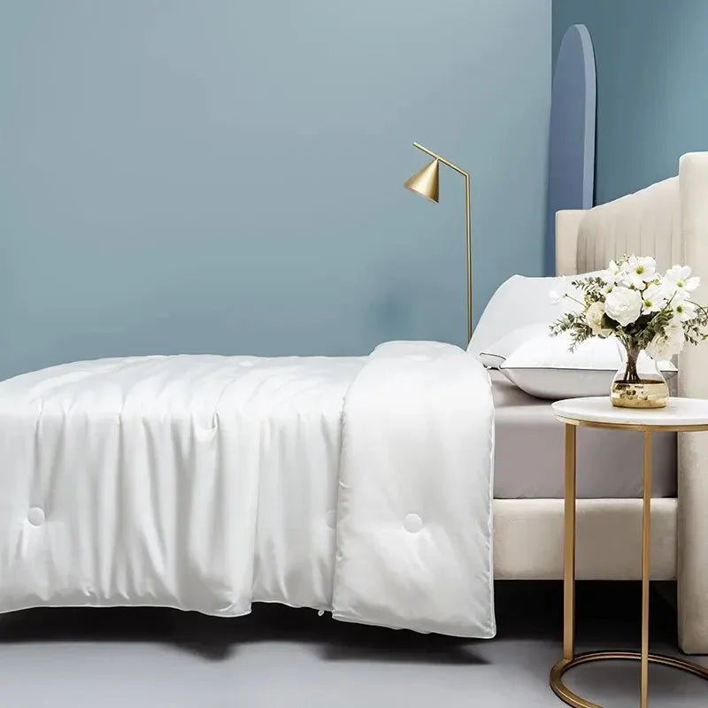 100% Mulberry Silk Air Conditioner Quilt Weighing about 3 Pounds, 200 * 230cm White Покрывало Стеганое - view 5