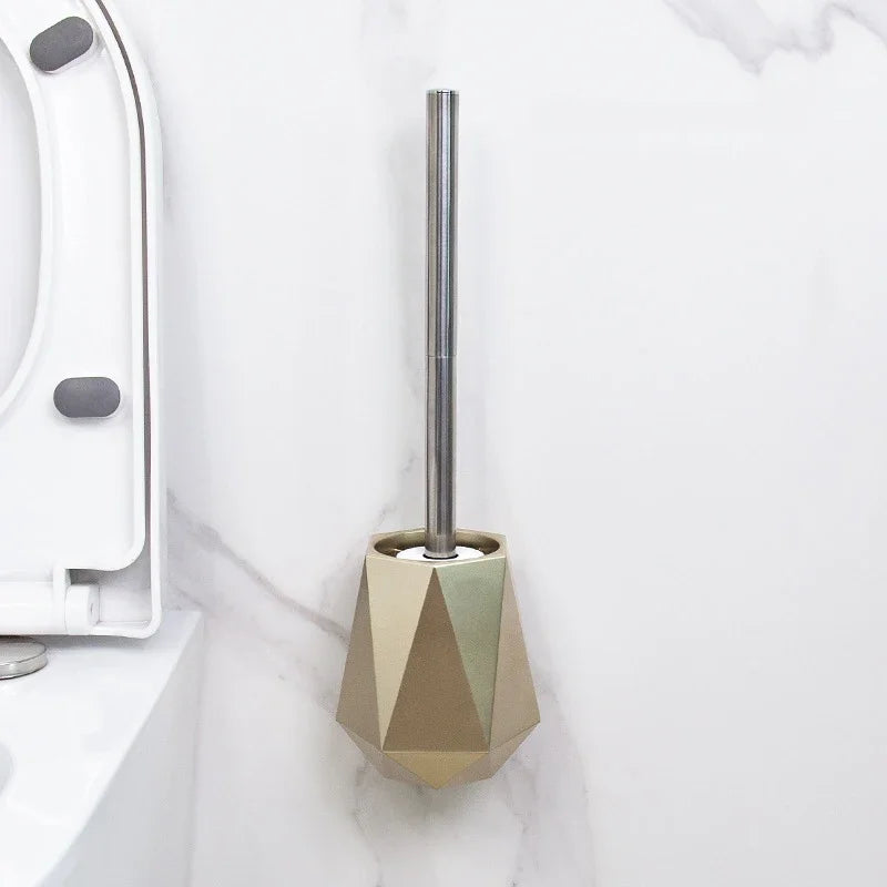 Silicone toilet brush with wall or foot support - view 2