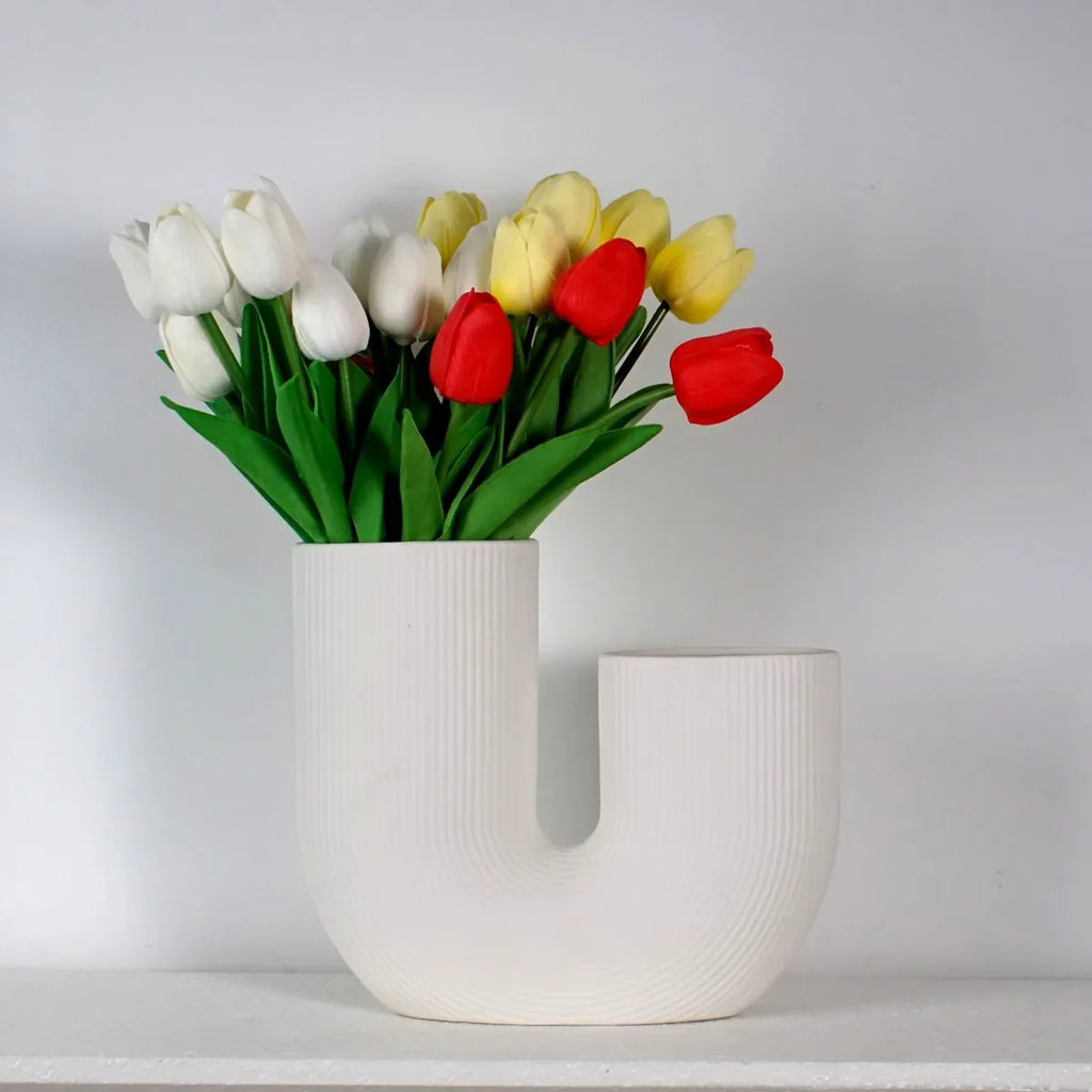 Nordic Ceramic Vase for Home Decoration, Simple Flower Pot, Living Room, Interior, Office, Desktop, Table decor, Accessories - view 2