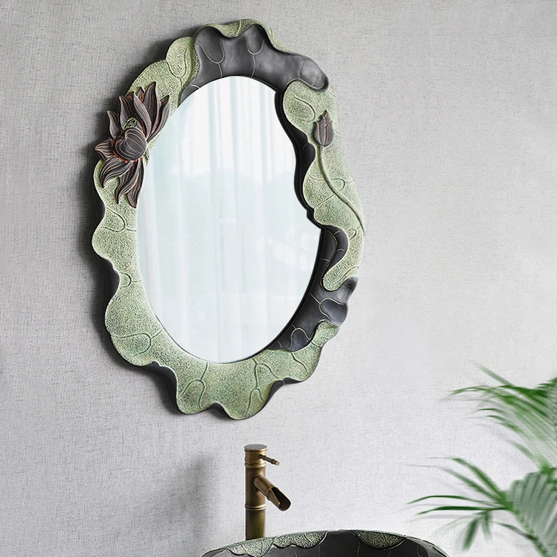 Retro oval decorative mirrors for wall decoration - view 4
