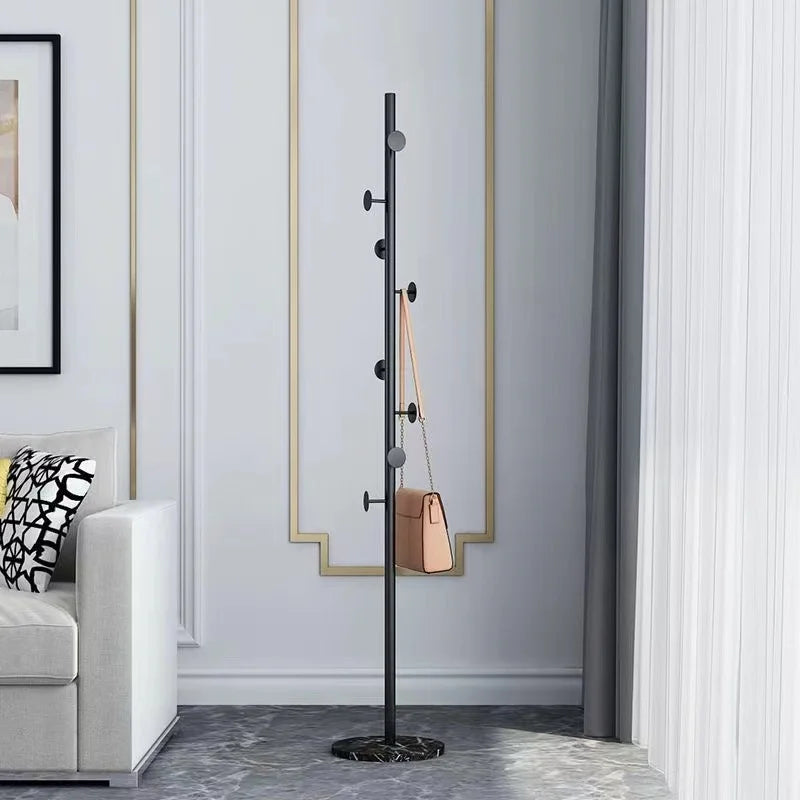Luxury coat holder on foot with 8 hooks versatile organizer - 5-Bottom Stone
