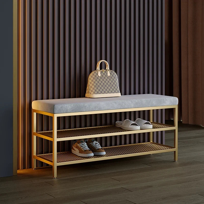 Modern design metal shoe shelf for elegant storage
