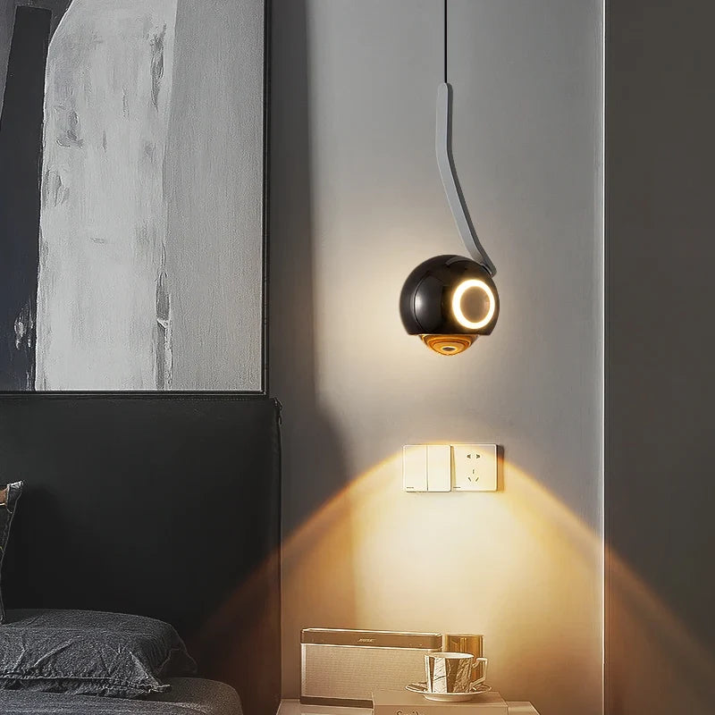 Aluminium rotary pendant light for commercial lighting and modern design - view 4
