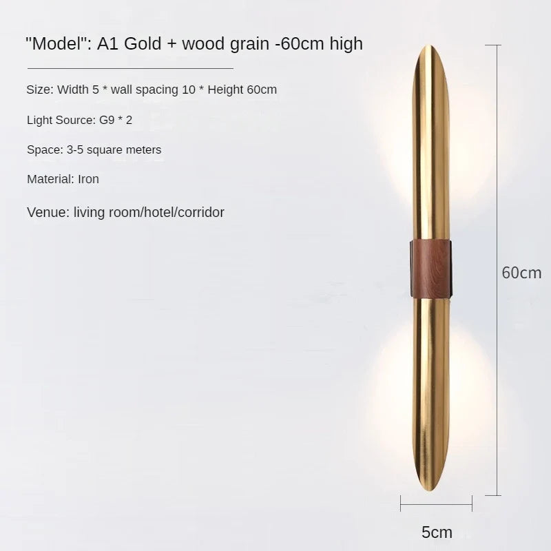 Minimalist wall sconce with dual head modern design - 4000k / A1