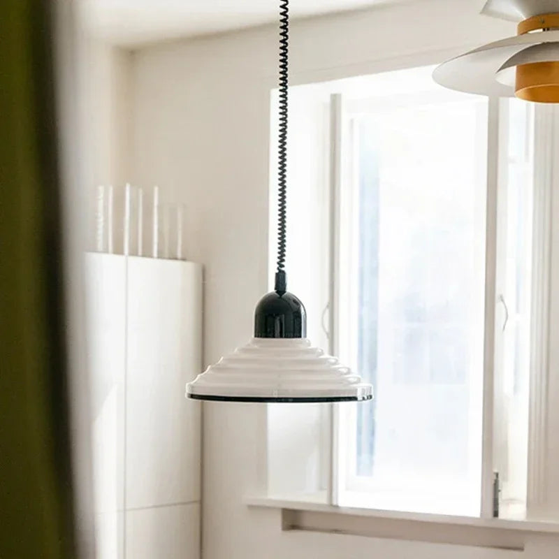 Northern glass chandelier with vintage led lighting - view 2