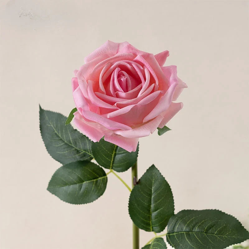 Artificial pink flowers in fabric for floral decoration wedding garden - Light Pink