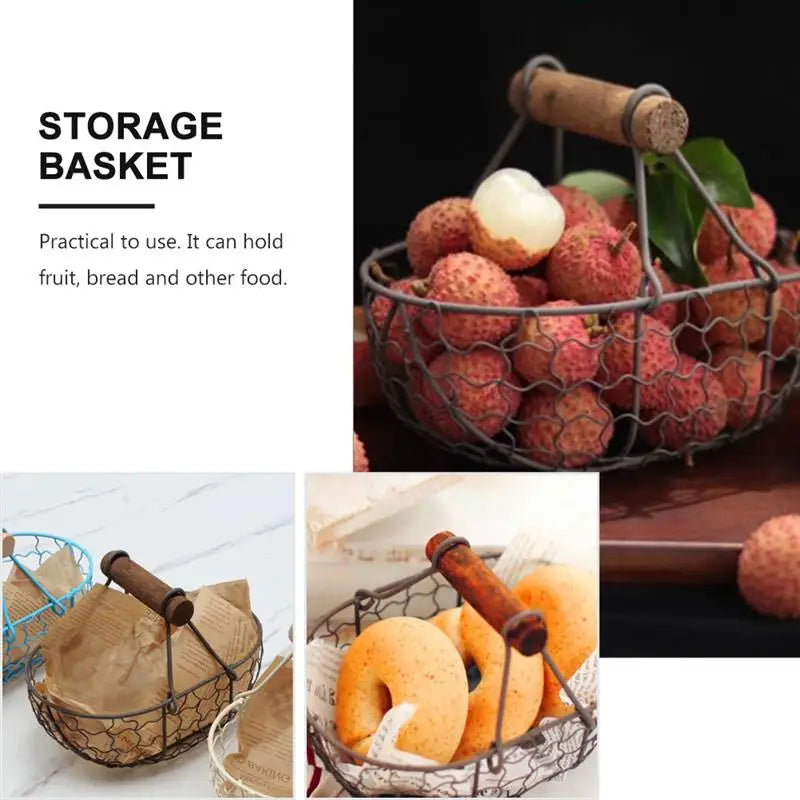 Woven storage baskets for vegetable fruits and snacks - view 7