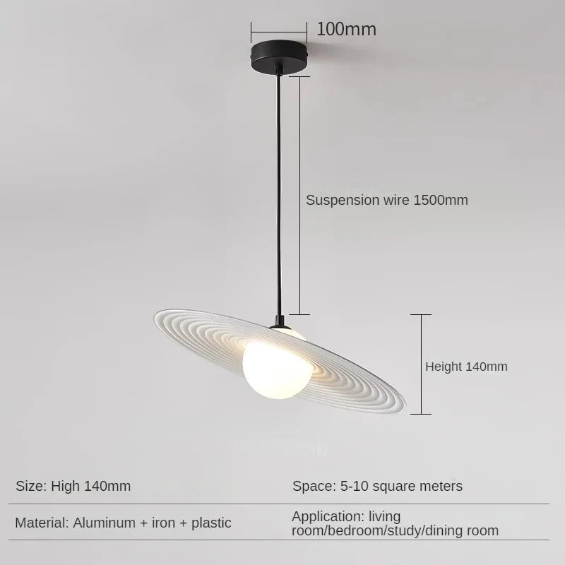 Decorative postmodern wall sconce for creative interior - White / Cool White / Diameter 30cm
