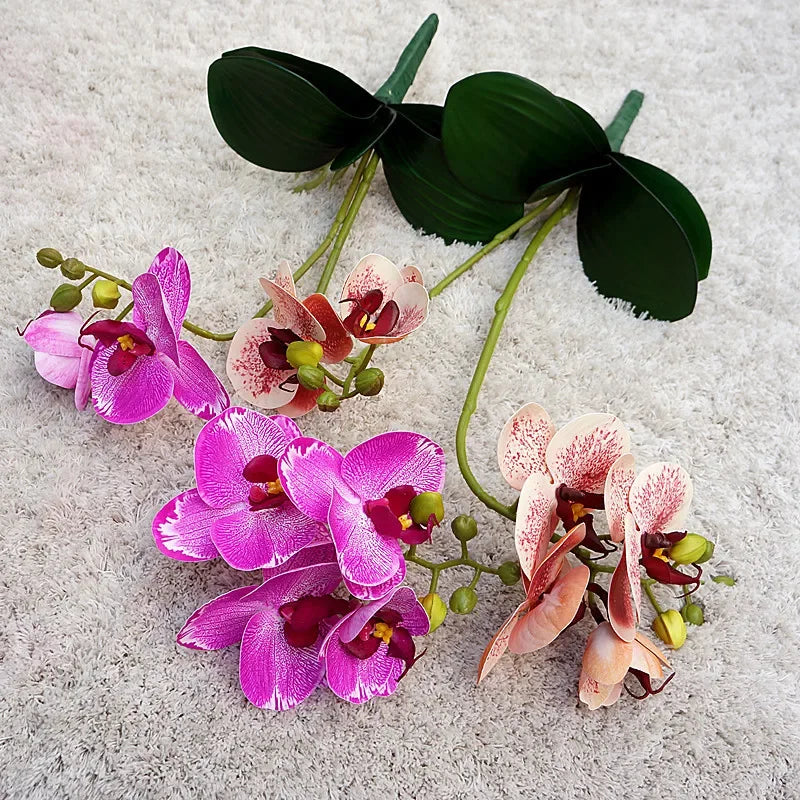Artificial flowers orchids butterfly for wedding decoration