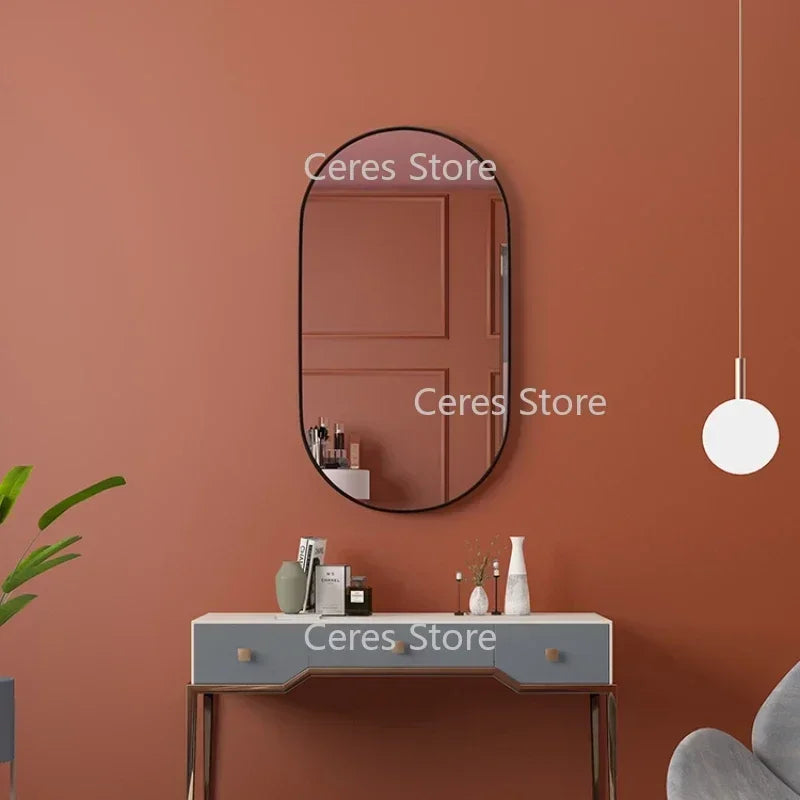 Decorative mirror hanging for bathroom and makeup - view 3