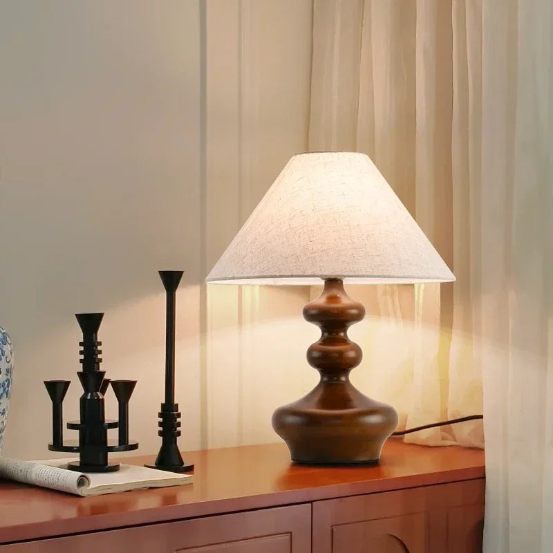 Modern desk lamp, retro creative living room, study room, villa, hotel bedroom, interior decoration, glossy LED bedside lamp - view 2