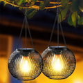 Solar Lantern Outdoor, Ortiny Upgraded Solar Lights for Outside Decorative Outdoor Hanging Lights Waterproof Solar Lanterns - 1Pc Solar Lantern / M