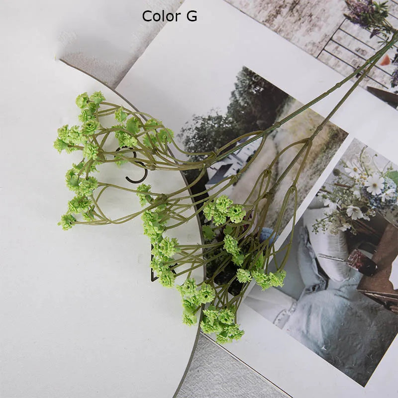 90 artificial flower heads for decorations and DIY - G