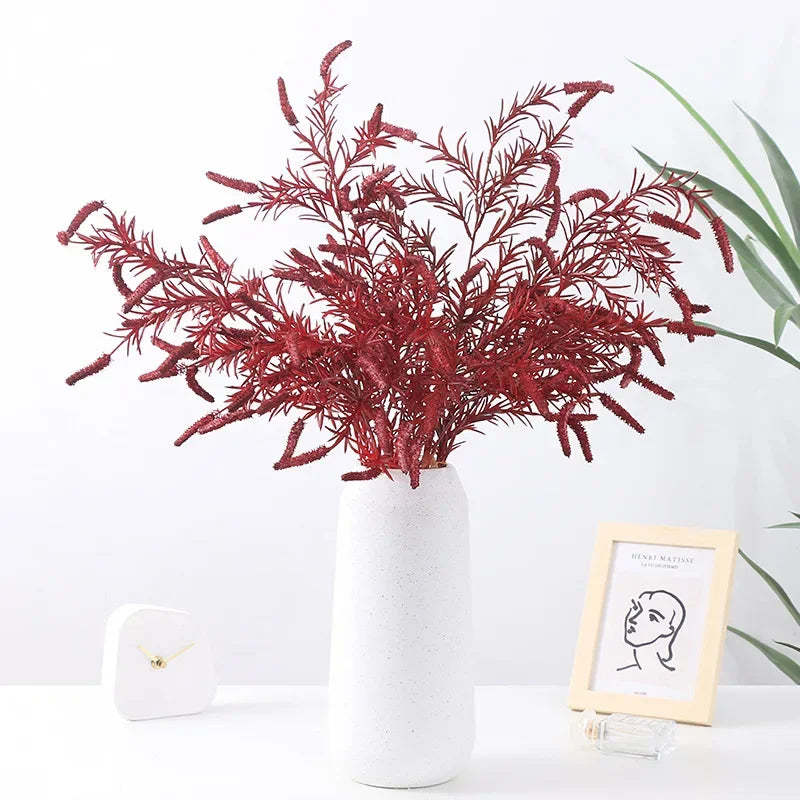Set of 3 artificial plants decoration for autumn wedding