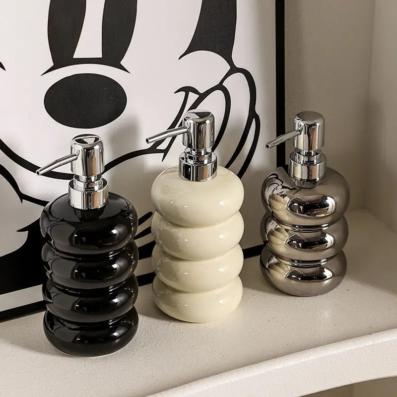 Ceramic bottle for disinfectant and soap dispenser - view 3