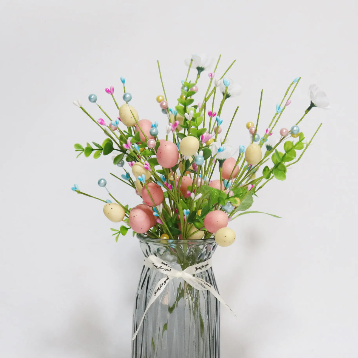 Decoration egg artificial flowers foam for Easter diy - view 3