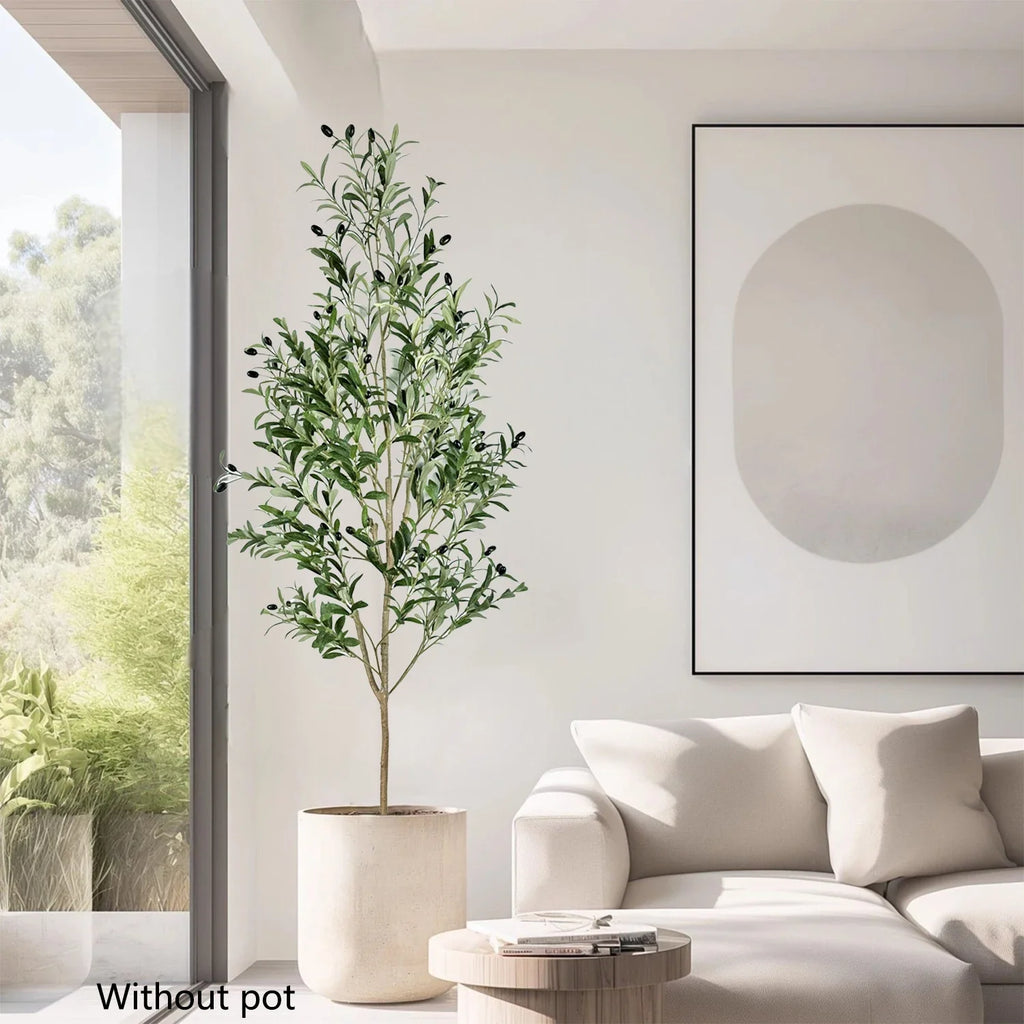 Large artificial olive branches for outdoor and indoor decoration