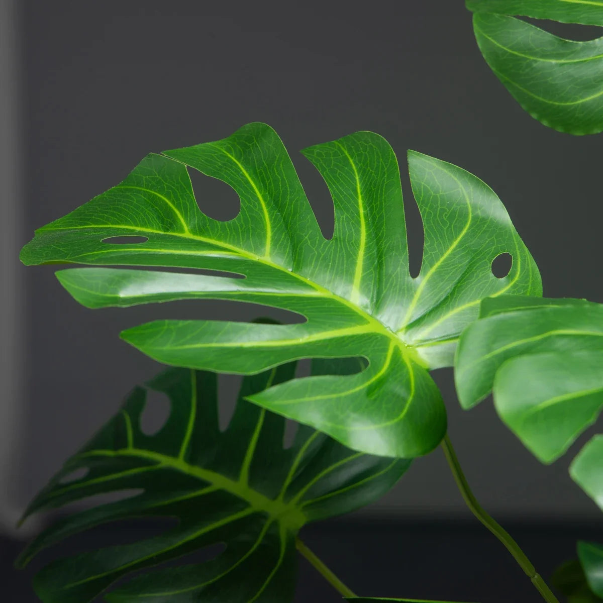 Artificial palm 18 large leaves plants monstra decorative for interior - view 5