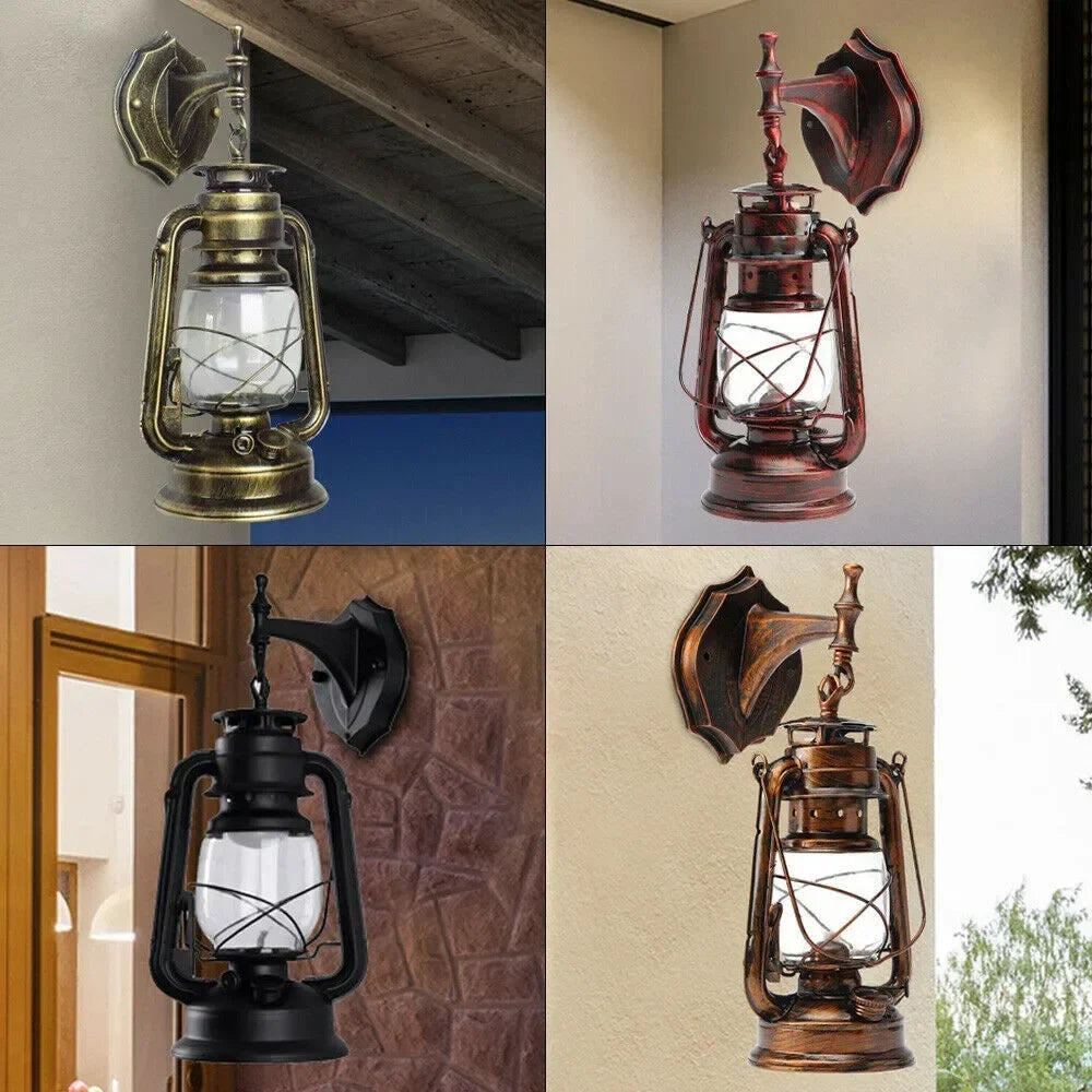 Vintage rustic wall sconce industrial style for outdoors - view 9