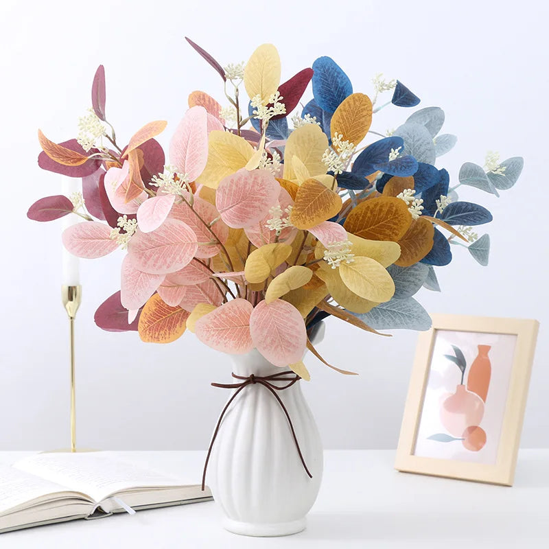 Eucalyptus artificial plants with fruit for modern decoration - view 2