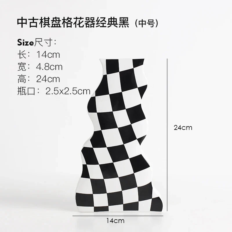 Ceramic vase for dried flowers elegant decoration - 1 Piece-M 1